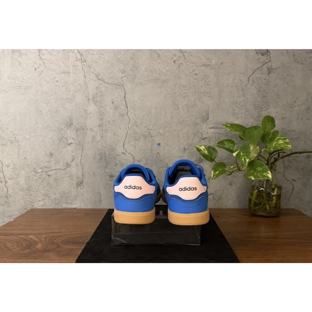 Adidas Women's Breaknet Lace-Up Casual Sneakers Blue/Pink Gum Sole Size 8.5 - Picture 8 of 11